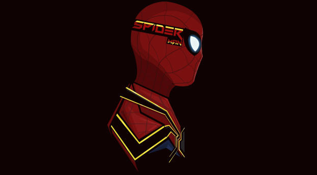 Spiderman Minimal Artwork Wallpaper 1024x768 Resolution