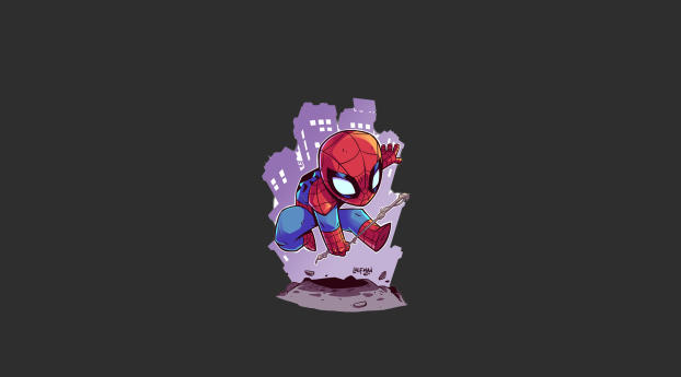  Spiderman Minimalism Wallpaper 2560x1080 Resolution