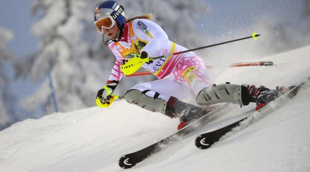 sports, lindsey vonn, skiing Wallpaper 1440x900 Resolution