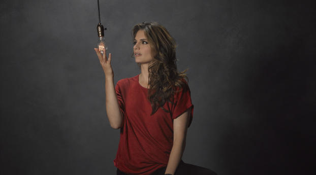 Stana Katic HD Collection Wallpaper 480x800 Resolution