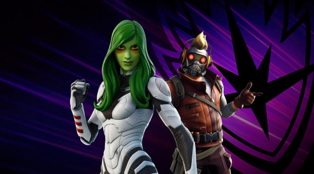 Star-Lord and Gamora Fortnite Chapter 2 Wallpaper 1280x1024 Resolution