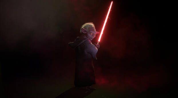 Star Wars Battlefront 2 Yoda's Dark Side Wallpaper 1280x960 Resolution