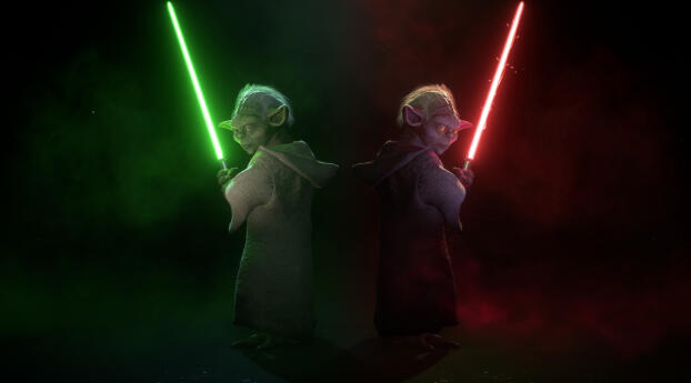 Star Wars Battlefront Yoda's Dark Side Wallpaper 1440x3040 Resolution