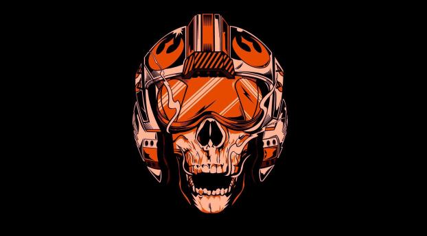 Star Wars Skull Art Wallpaper 320x568 Resolution
