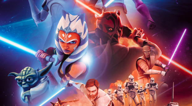 Star Wars The Clone Wars 4K Wallpaper