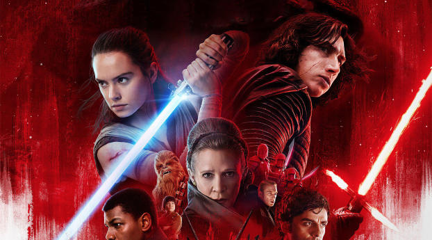 Star Wars The Last Jedi Poster Wallpaper 2048x2732 Resolution