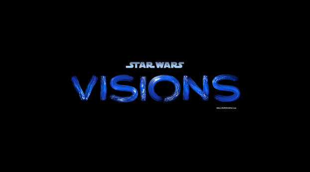 Star Wars Visions Logo Wallpaper 480x320 Resolution