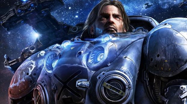starcraft ii, wings of liberty, spacesuit Wallpaper 1152x864 Resolution
