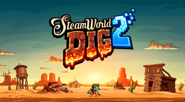  SteamWorld Dig 2 Game Poster Wallpaper 1600x900 Resolution