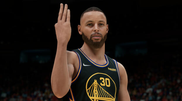 Stephen Curry NBA 2K Gaming 2022 Wallpaper 480x600 Resolution