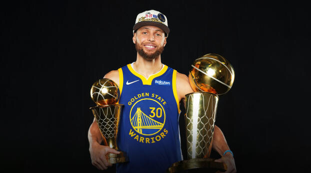 Stephen Curry NBA 75 MVP and Champion Wallpaper 1280x1024 Resolution