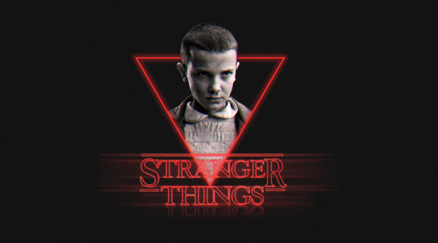 Stranger Things Neon Art Wallpaper 1366x768 Resolution