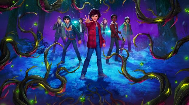 Stranger Things Tales from '85 Wallpaper 7680x4320 Resolution