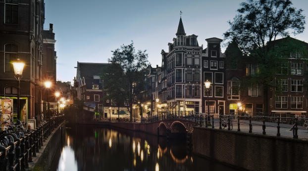 street, amsterdam, holland Wallpaper 320x568 Resolution