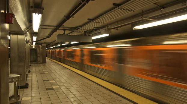 subway, train, underground Wallpaper 2560x1024 Resolution
