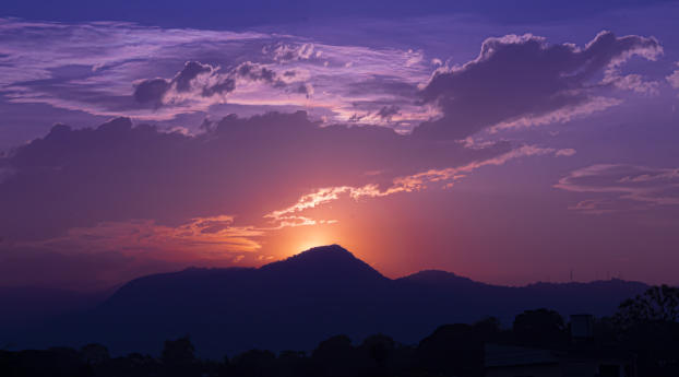 Sunset 4k Mountain Photography 2021 Wallpaper 5001x1000 Resolution
