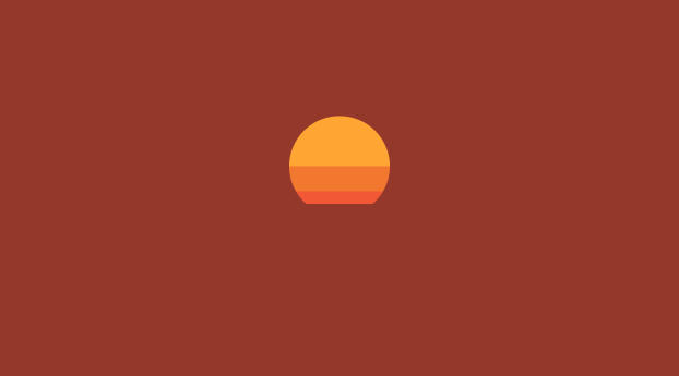 Sunset Minimalism Wallpaper