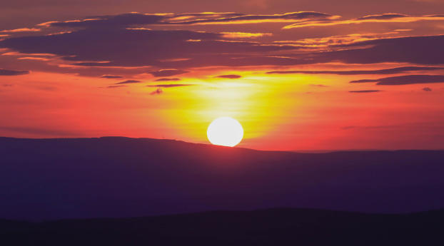 sunset, skyline, sky Wallpaper 320x240 Resolution