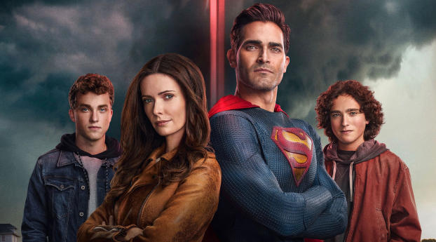 Superman And Lois Cast Poster Wallpaper 1080x2232 Resolution