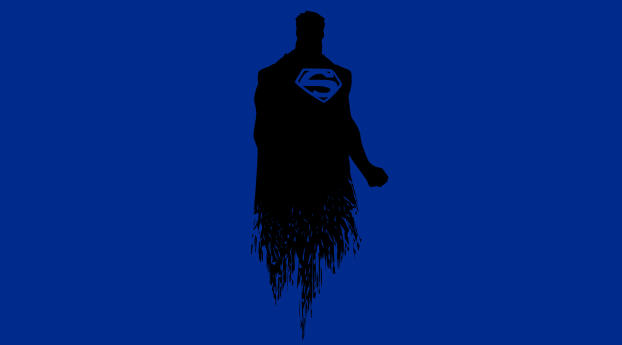 Superman Minimalism DC Comics Wallpaper 1366x768 Resolution