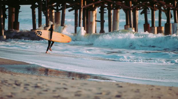 surfing, surfer, sea Wallpaper 1440x900 Resolution