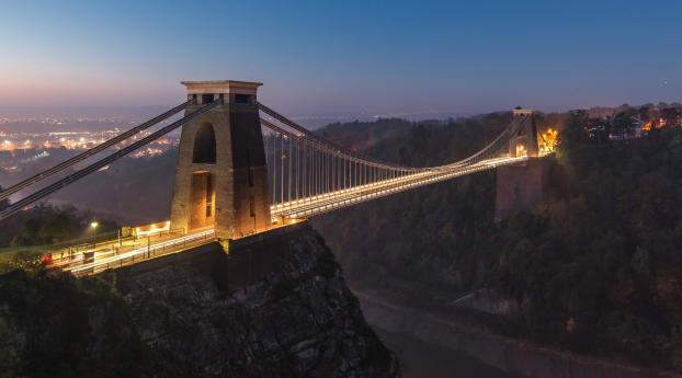Suspension Bridge Uk England Wallpaper 2560x1700 Resolution