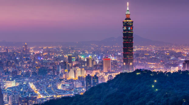 Taipei Taiwan Cityscape Wallpaper 720x1280 Resolution