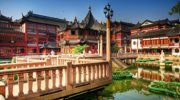 tea palace, shanghai, china Wallpaper 480x800 Resolution
