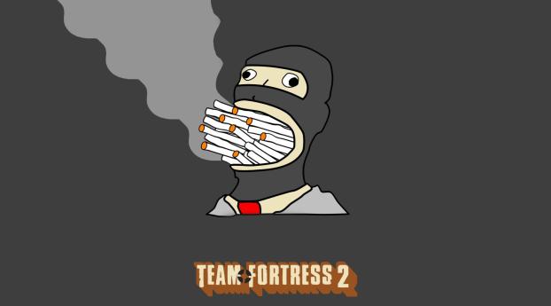 team fortress 2, cigarette, smoke Wallpaper 1152x864 Resolution