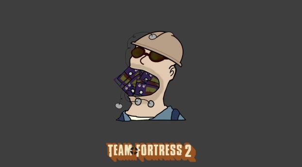 team fortress 2, head, helmet Wallpaper 640x960 Resolution