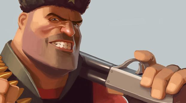 team fortress, smile, face Wallpaper 1440x900 Resolution