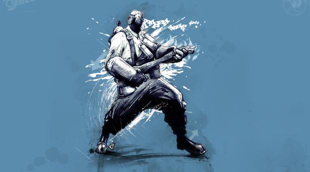 team fortress, soldier, graphics Wallpaper 480x854 Resolution