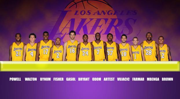 team, players, lakers Wallpaper 1280x800 Resolution