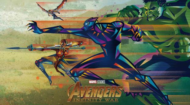 Team Wild Avengers Infinity War Fandango Poster Wallpaper 1152x864 Resolution
