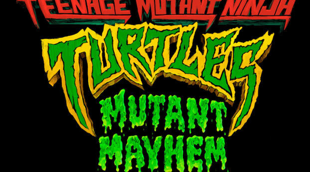 Teenage Mutant Ninja Turtles Mutant Mayhem Logo Poster Wallpaper