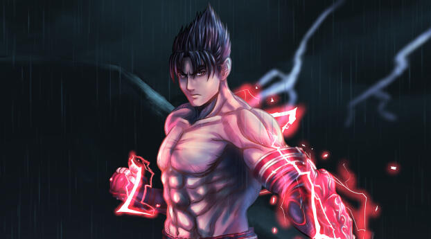 Jin Kazama portrait I illustrated based on his new design in Tekken 8  r Tekken