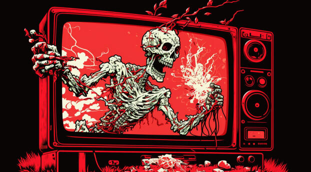 Television of Dead Wallpaper 1080x2340 Resolution