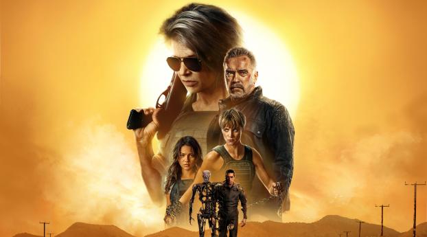 Terminator Dark Fate 8K Poster Wallpaper