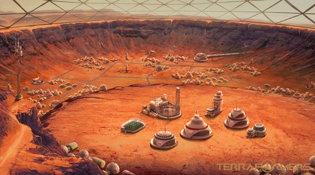 Terraformers 4K Wallpaper 1600x600 Resolution