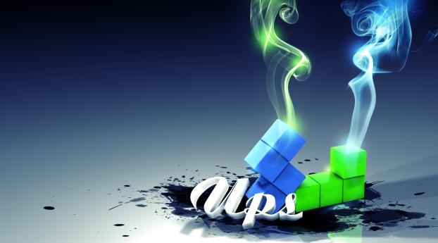 tetris, word, smoke Wallpaper 1125x2436 Resolution