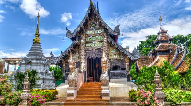 thailand, temple, chiang mai Wallpaper 2160x3840 Resolution