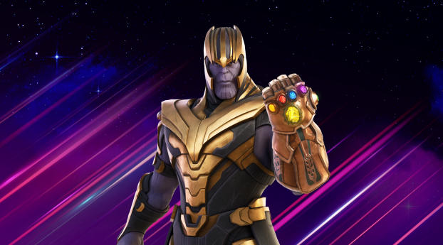 Thanos Fortnite Wallpaper 5600x2450 Resolution