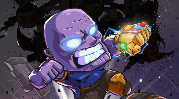 Thanos Marvel Comic Art Wallpaper 1080x1620 Resolution