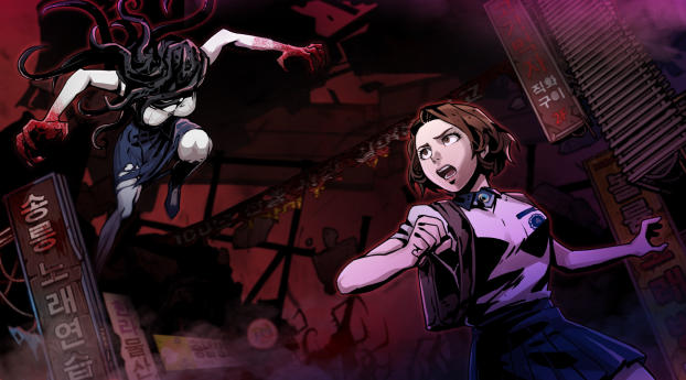 The Coma 2 Vicious Sisters Wallpaper 4080x1080 Resolution