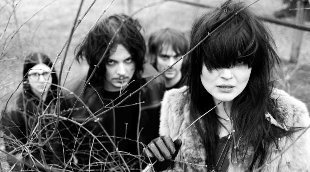 the dead weather, band, girl Wallpaper 1242x2688 Resolution