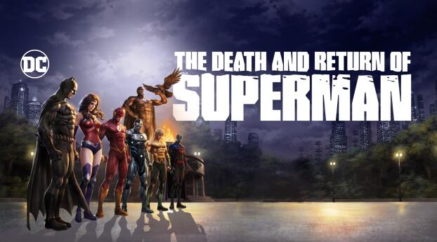 The Death and Return of Superman HD Wallpaper 1440x3120 Resolution