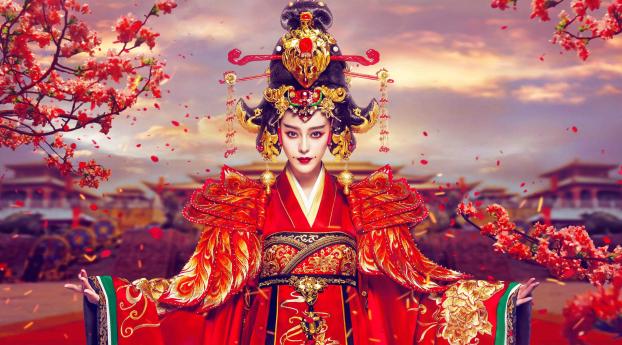 The Empress of China Fan Bingbing Wallpaper 2560x1080 Resolution