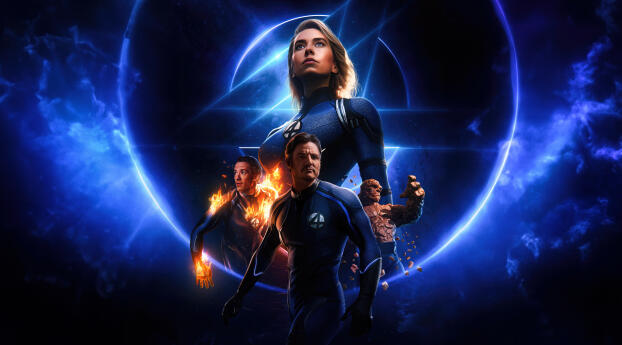 The Fantastic Four 2025 Movie Concept Poster Wallpaper 454x454 Resolution