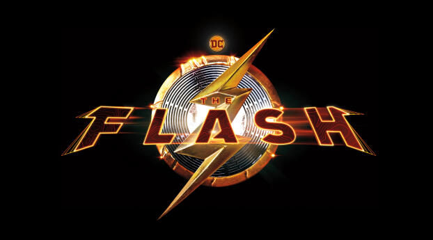 The Flash 4K Movie Logo Wallpaper