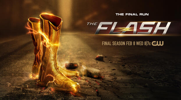 The Flash Final Season Poster Wallpaper 1600x400 Resolution